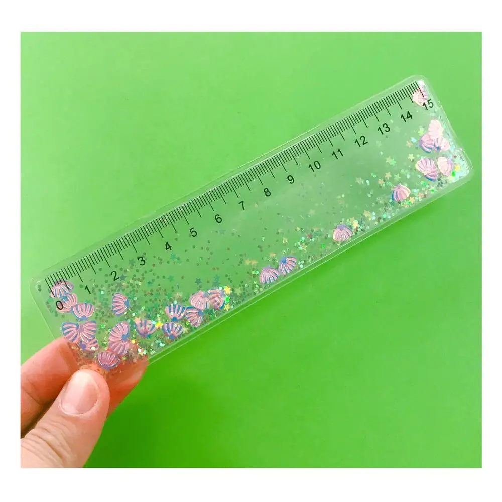 Clear Glitter Ruler - 1 x 8 – Zipper Valley