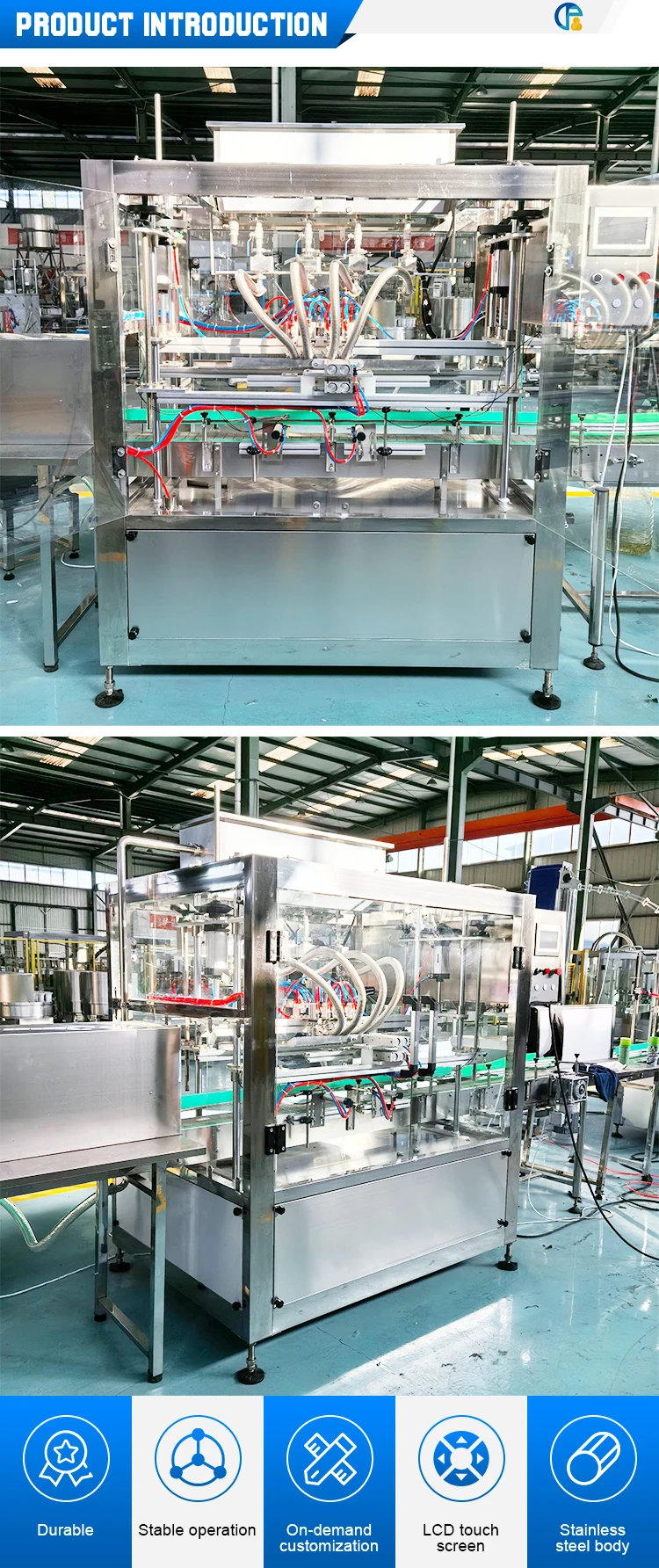 6 Heads Automatic Liquid Detergent Shampoo Bottle Liquid Soap Filling ...