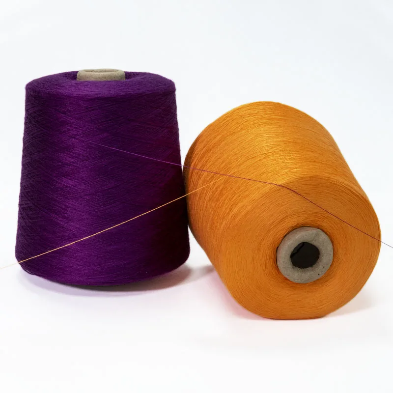 100% Viscose Ring Spun Yarn Viscosity 30S 650 TPM Twist Knit Fabric 30/1 30/2 Viscose Rayon Yarn For Machine Knitting