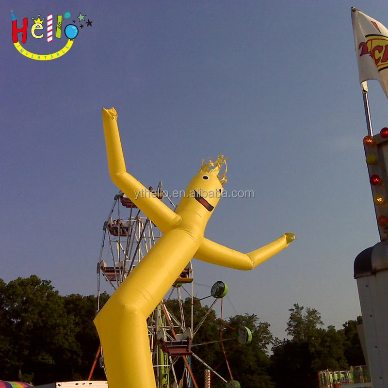 Tube Gonflable 6,1 M Danseur D'Air Farfelu Pizza Wacky Wave Dancer - Décoration Extérieure Publicité Événements (Souffleur Non Inclus)