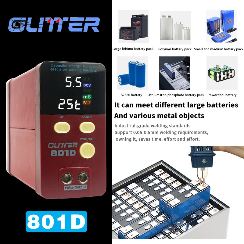 Machine à Souder Par Points Glitter 801D Sur Batterie 12KW - Pour 18650