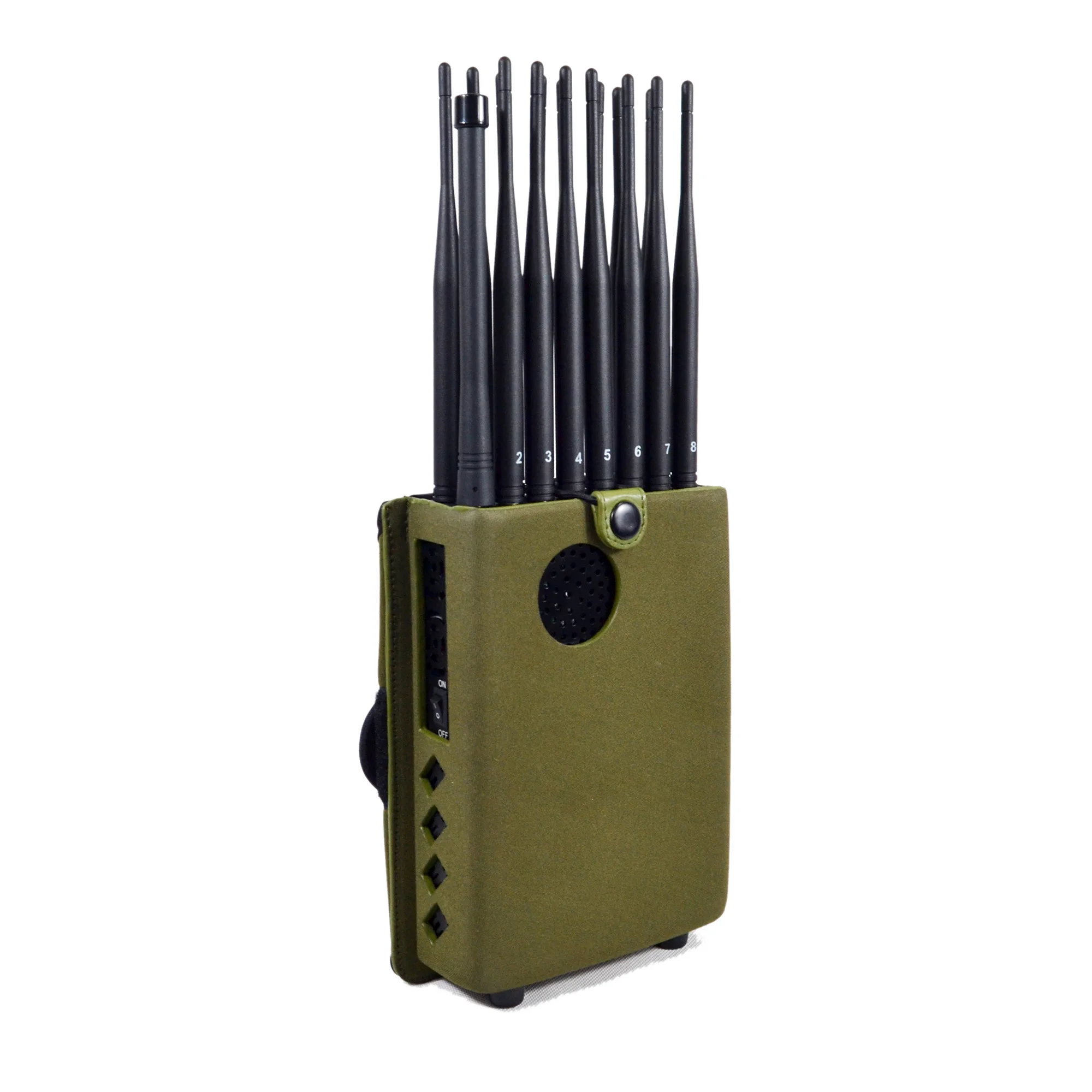 The Latest Handheld 16 Bands Cell Phone Jammer With Nylon Cover,Blocking 5G 4G Wi-Fi5G Jammer