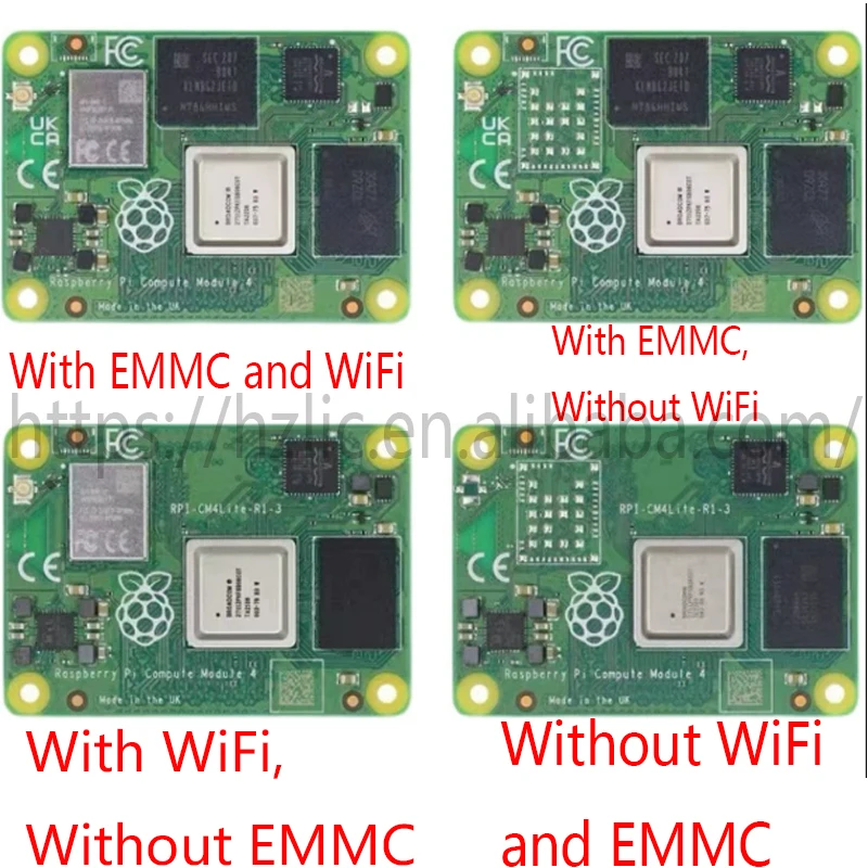 Raspberry Pi Compute Module 4 1gb Cm4 Wifi Emmc Cm4101000 Cm4101008 ...