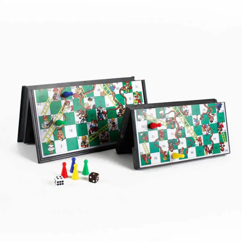  Magnetic Snakes and Ladders Board Game Set - 9.6