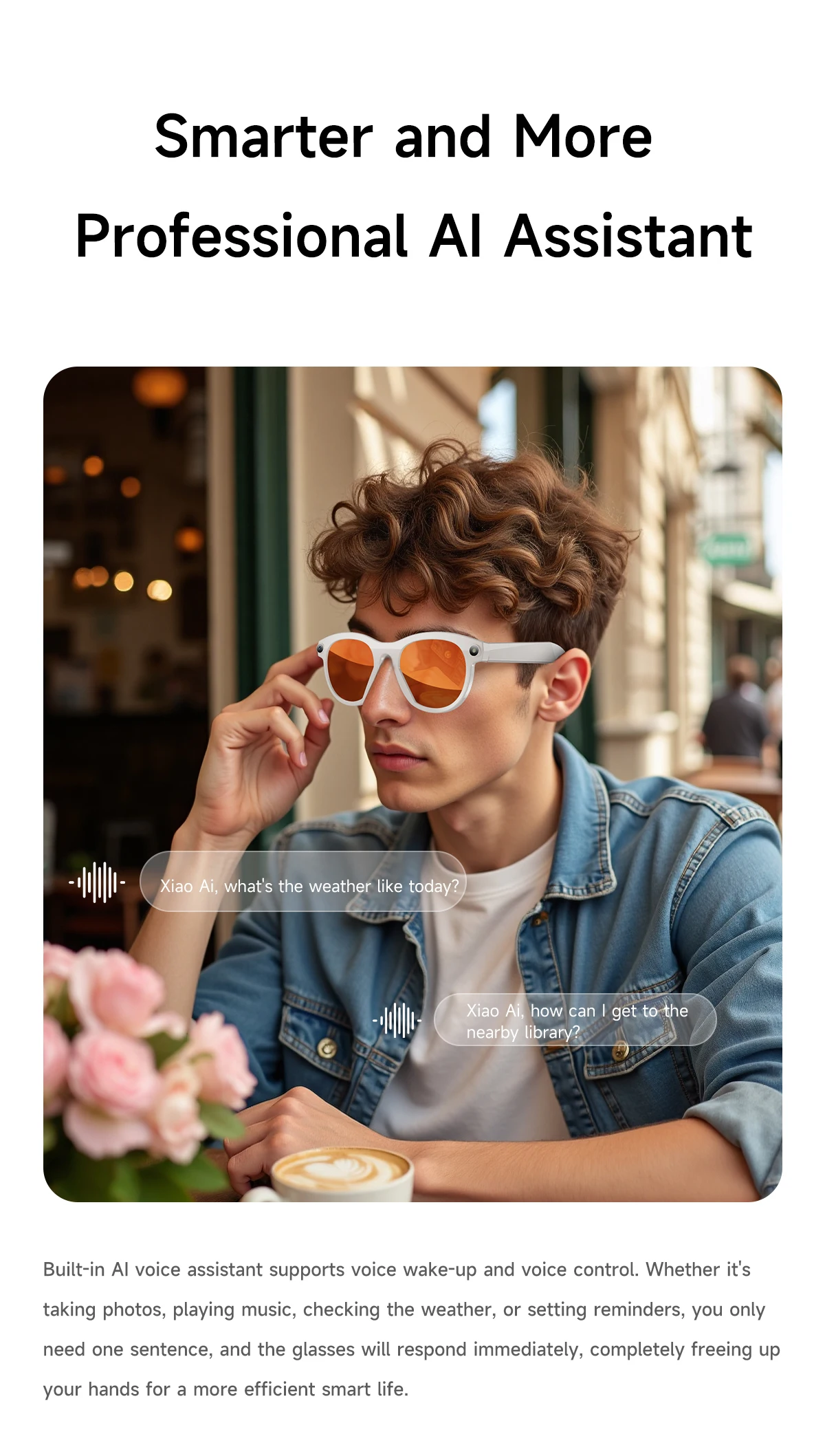 Sztuczna inteligencja Inteligentne okulary M88 Inteligentne rozpoznawanie obiektów Tłumacz Odtwarzanie muzyki Połączenie Bluetooth Kamera 2K IP54 W_voghion.com