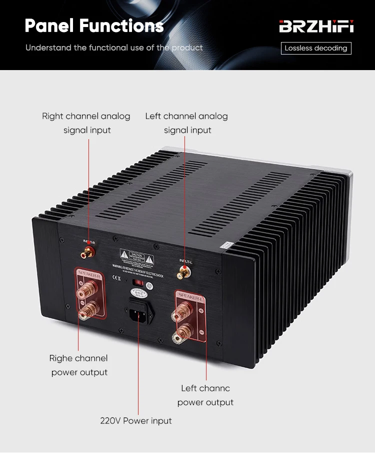 BRZHIFI Classic Clone MARK ML2 JC3 Power Amplifier Pure Class A 25W Audio Stereo HiFi Amp Audiophile Home Theater Amplificador factory