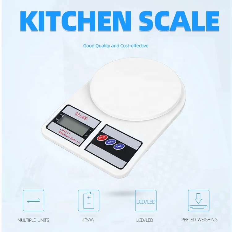 Electronic Scale Foreign Trade Weighing Kitchen Digital Scale SF400 Digital Food Kitchen Scale