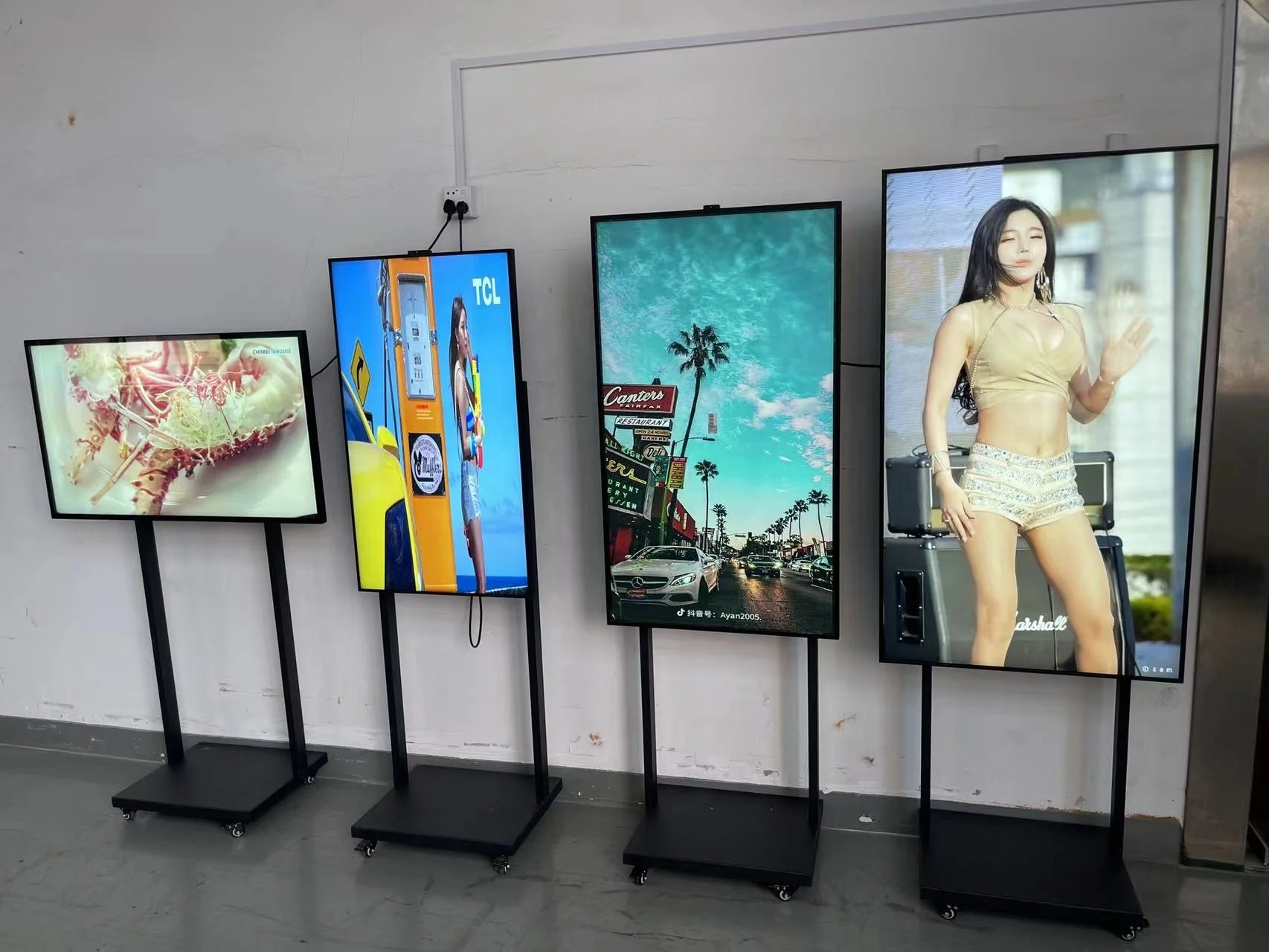 43 inch lcd panel digital signage and display lcd touch screen android 12 advertising high brightness display digital signage factory