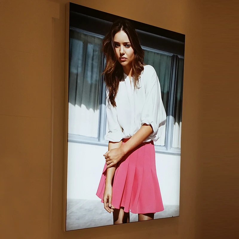 Picture Frames with Inside Light Fabric Light Box Frame Led Poster Aluminium Frameless Lightbox