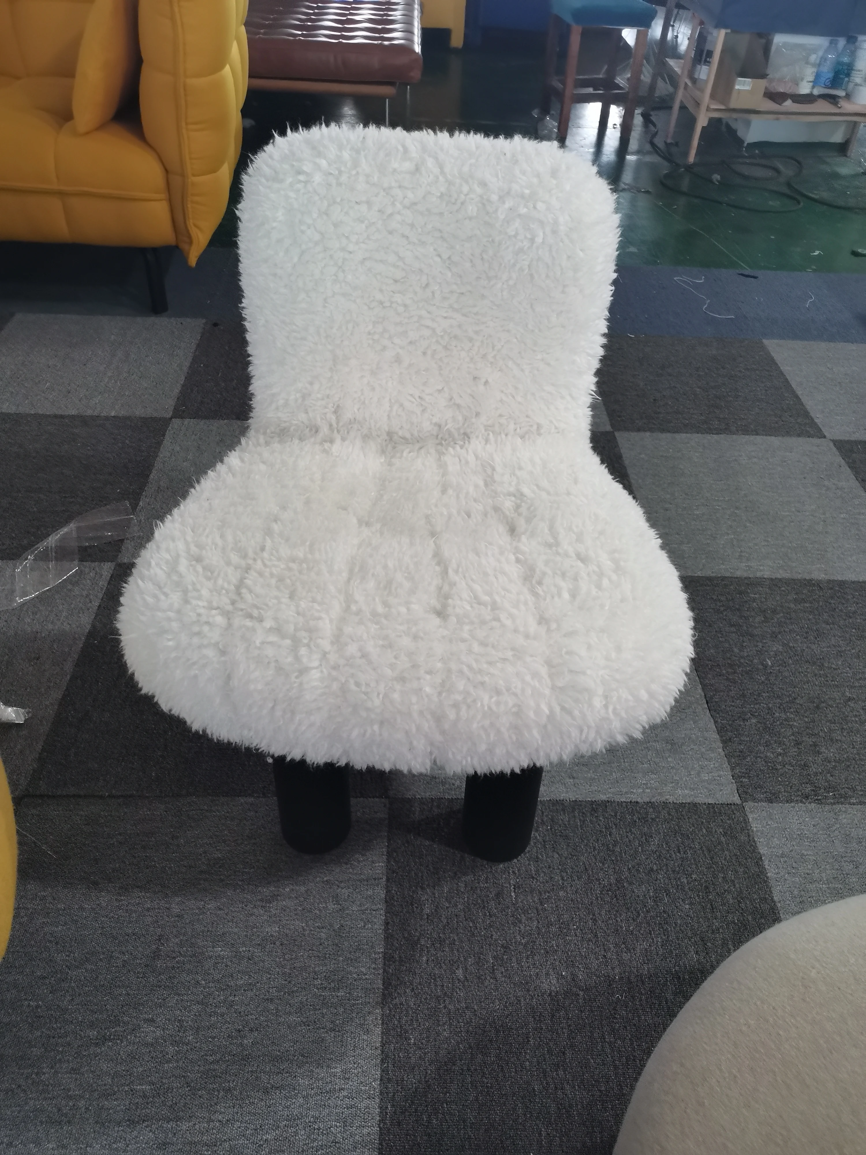 Botolo Chair Plush Fabric Modern Living Room Solutions