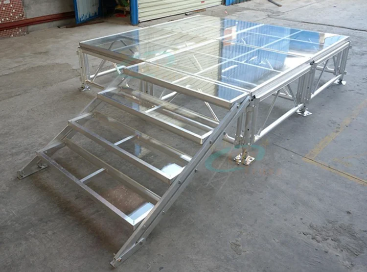 铝制舞台丙烯酸平台t展示舞台/有机玻璃舞台平台