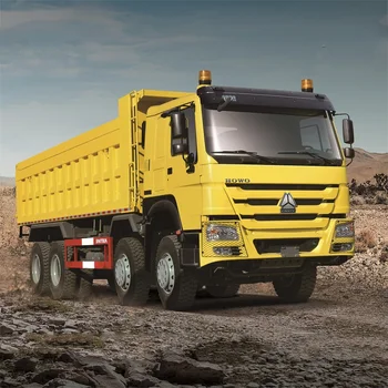 HOWO 8x4 WP12.400E201 Dump Truck New 2024 yellow sand tipper truck with cheap price