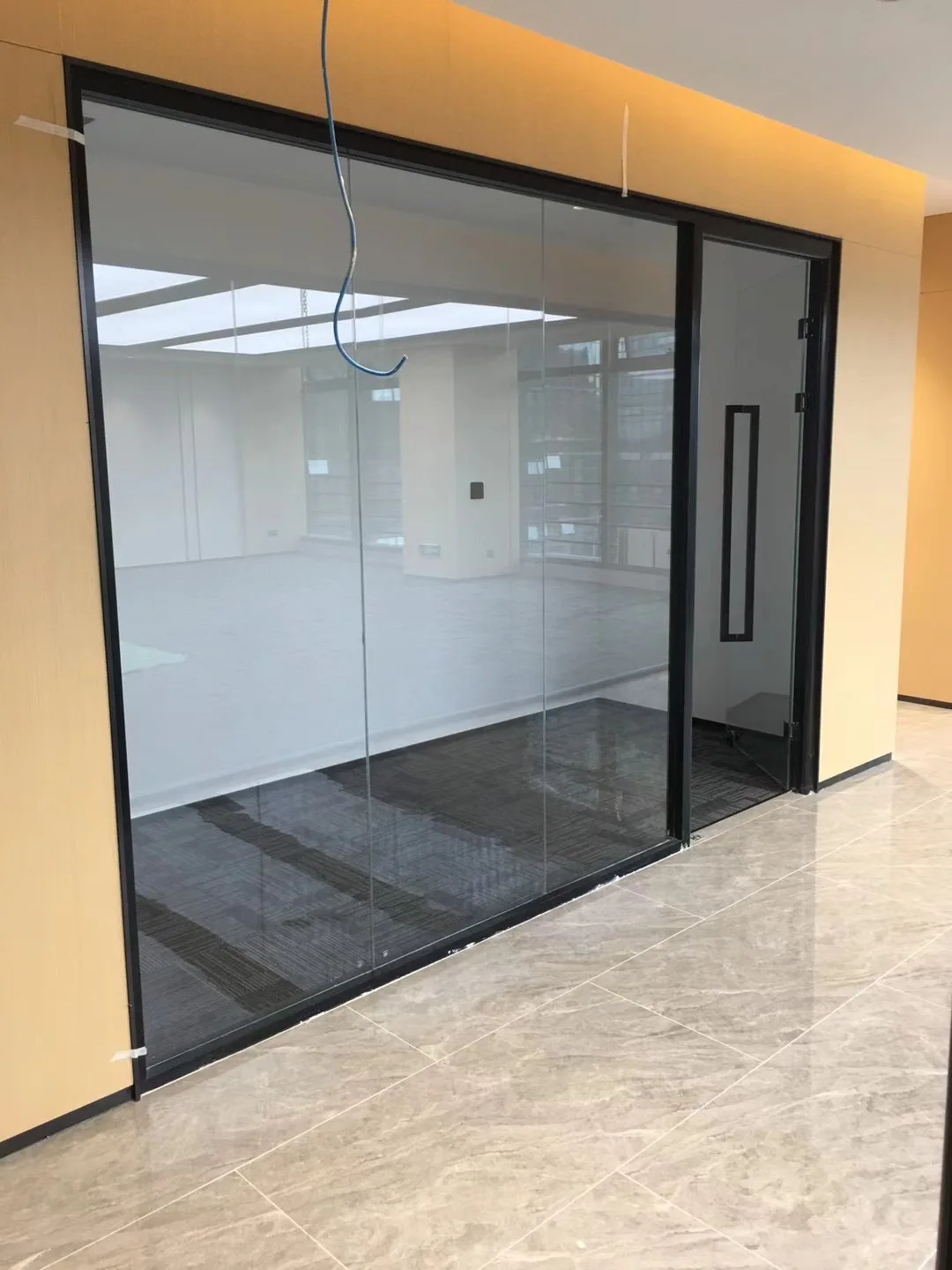 modern design fully transparent office partition-6