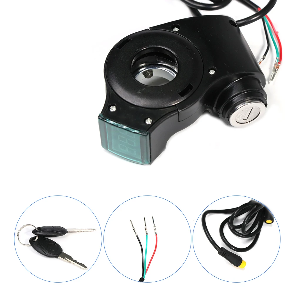 product new image electric scooter thumb throttle digital battery voltage key switch power key lock electric scooter kugoo m4 and m4 pro-6