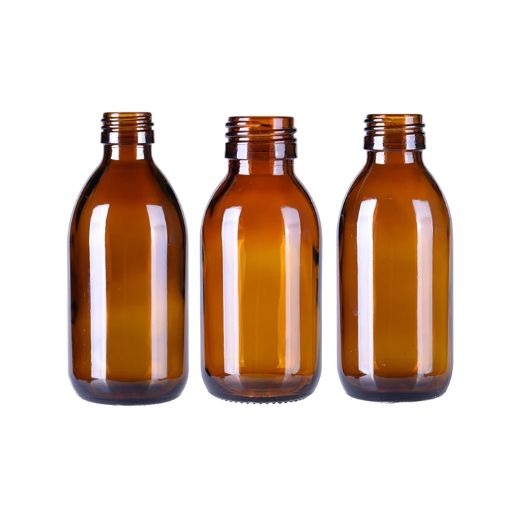 Pharmaceutical Bottle 30ml 60ml 100ml Oral Syrup Glass Bottle Medicine Amber Bottle