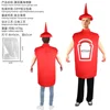 Traje de esponja de salsa de tomate