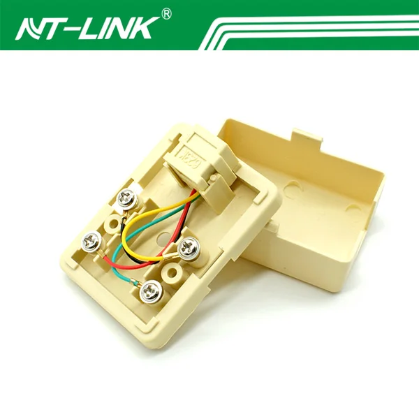 Factory Sale 6P4C RJ11 6P6C  port wall telephone socket box surface mount box