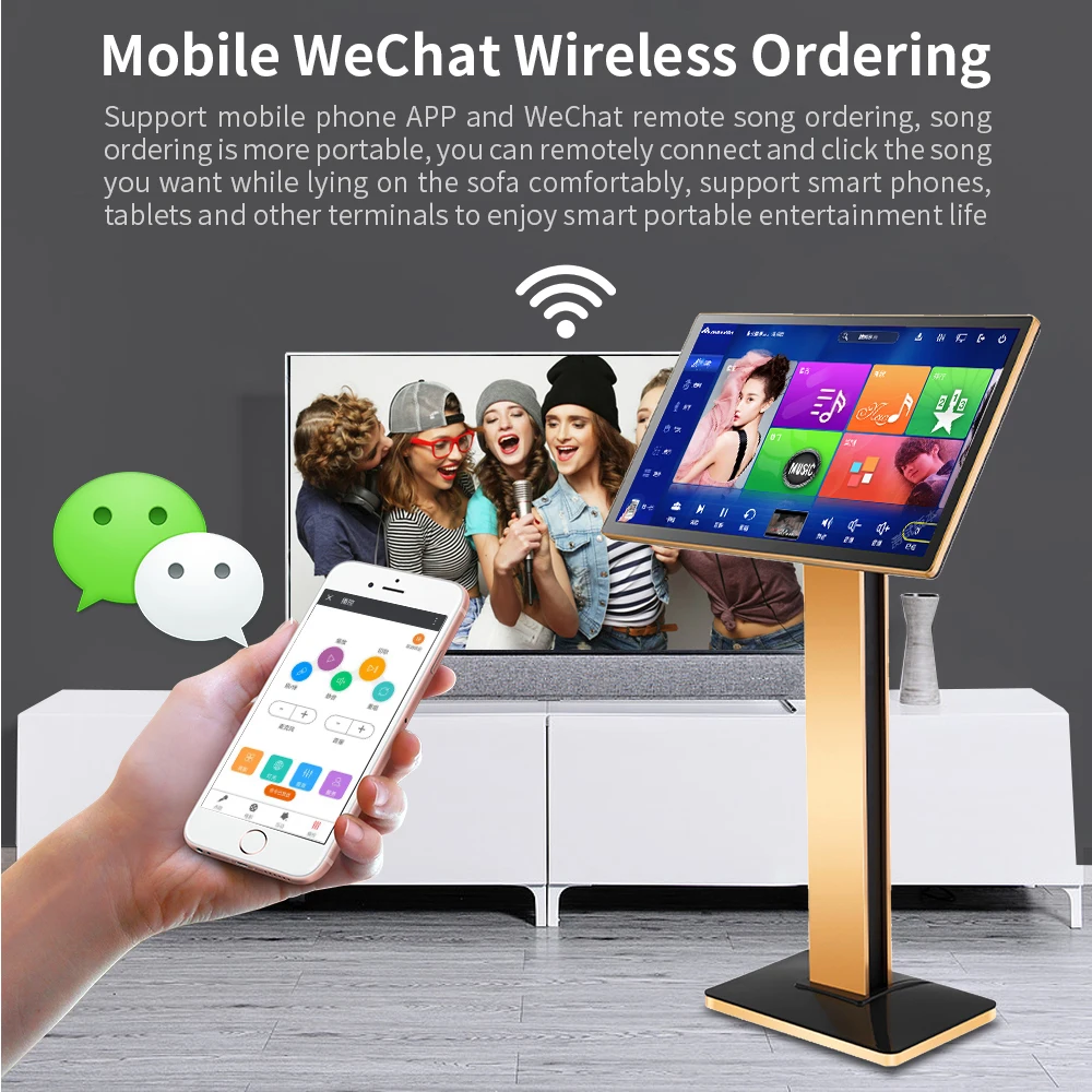 Inandon Chinese Karaoke Machine Set All In One 4tb Hdd Player Home Ktv Singing Karaoke System