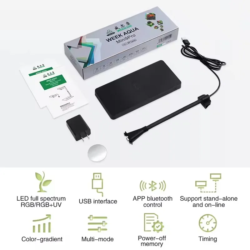 WEEK AQUA Mini 9 Pro USB Full Spectrum LED Light for 1L Aquariums