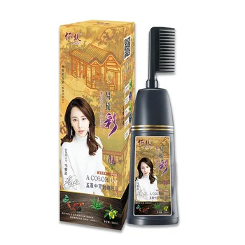 A Comb Of Plant Cover White Hair At Home A Comb Of Black Hair Dye Cream Wash Black Hair