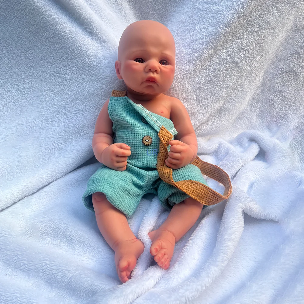 Correct Anatomy 1:1 Simulation Soft 16'' Full Silicone Reborn Baby Doll  Molds Prototype Baby Sculpt Reborner Collector Kid Toy