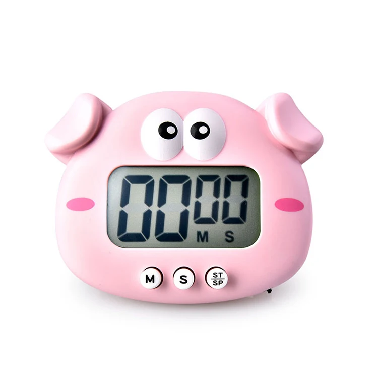 Set Of 4 Cute Cartoon Animals Digital Timer Small Digital Kitchen Timer  Countdown Timer With Magnetic Back