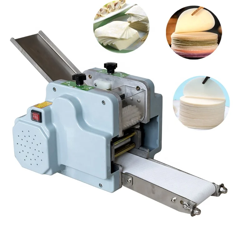 Automatic Tabletop Gyoza Skin Maker Machine Small Size Dumpling/Spring Roll/Wonton/Pierogi Wrapper Skin Machine Grain Making