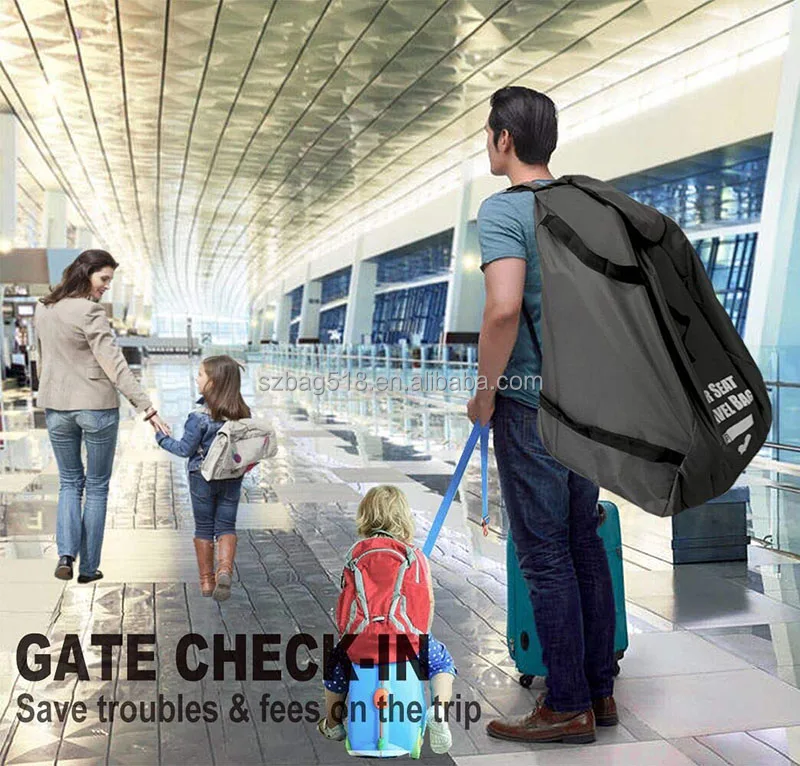 Amazon Hot Sale Foldable Waterproof Baby Stroller Gate Check Bag Car