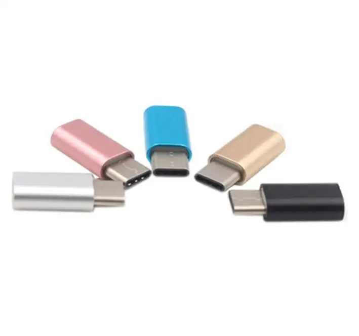 Оптовая продажа с фабрики Halee переходник из алюминиевого сплава портом Type-C «папа» на Micro USB