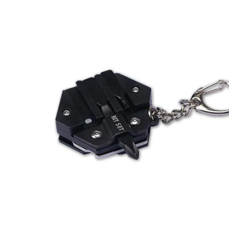Steel Outdoor Mini/Folding Pocket EDC Keychain Survival Tool H7H6 