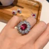 Red corundum ring