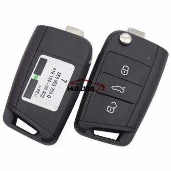 For VW original golf 7 3 button remote key 5E0 959 753 D with 434mhz ID48 chip CMIIT ID:2015DJ1678