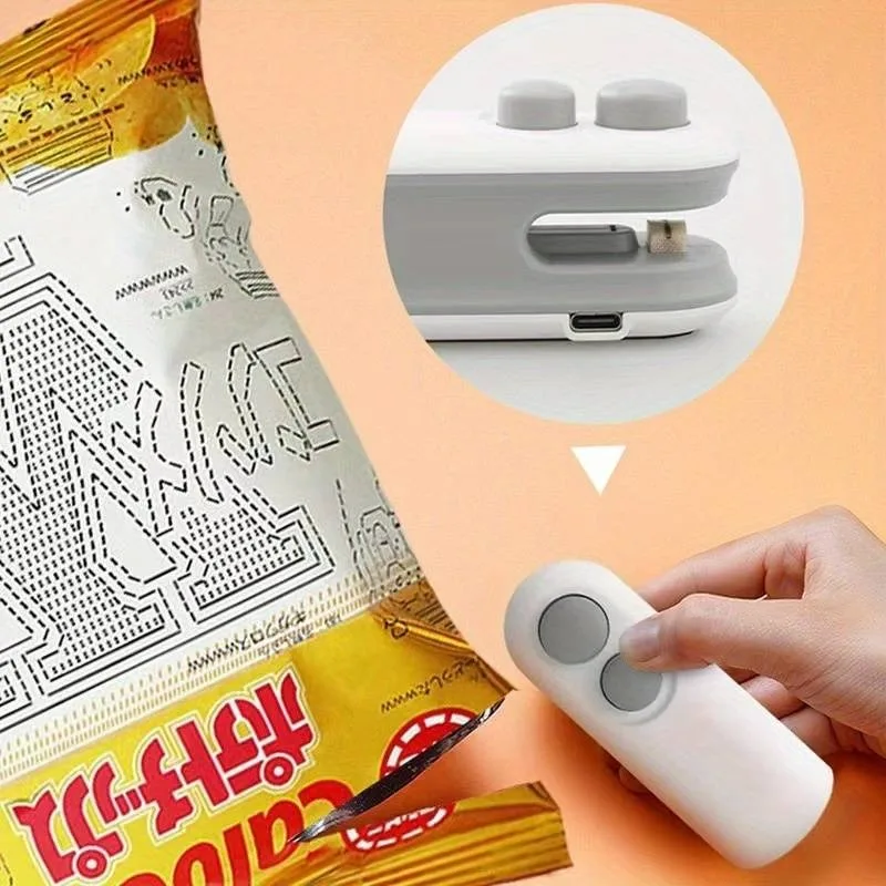 2025 Home Mini Sealing Machine Rechargeable Multi Functional Small Sealing Machine Creative Mini Snack Bag Sealing