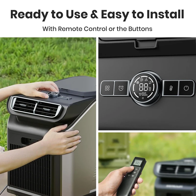 Portable Air Conditioner 6000BTU Fast Cooling Remote Control Portable AC for RV Van Life Outdoor Camping Truck