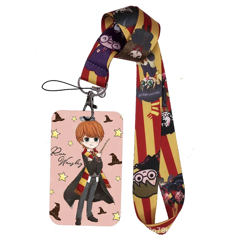 For Harry Potter PVC Student Card Holder for Meal Campus Bus Cards Creative Design
