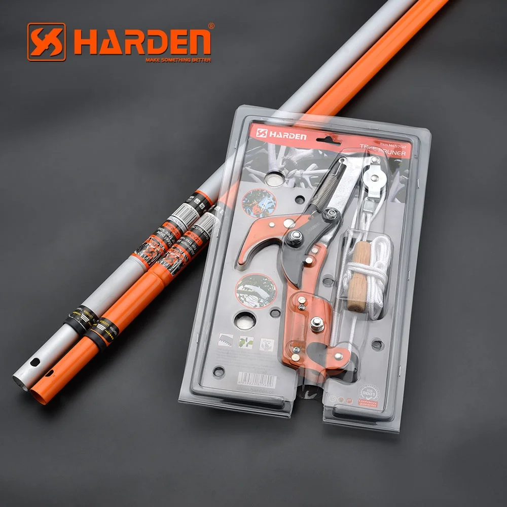 Профессиональный садовый инструмент из высокоуглеродистой стали с длинной ручкой, металлические телескопические ножницы для обрезки деревьев