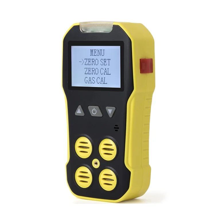 Высокочувствительный портативный горючий H2S O2 CO 4 в 1 ручной перезаряжаемый промышленный многогазовый детектор с