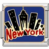 0010-Edificio de Nueva York con adornos plateados
