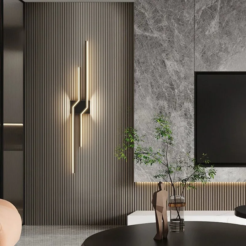 Minimalist Line Nordic Design Creative Decoration Wall Lights Lamp Interior Bedside Colorful Indoor Modern Led Wall Lamps