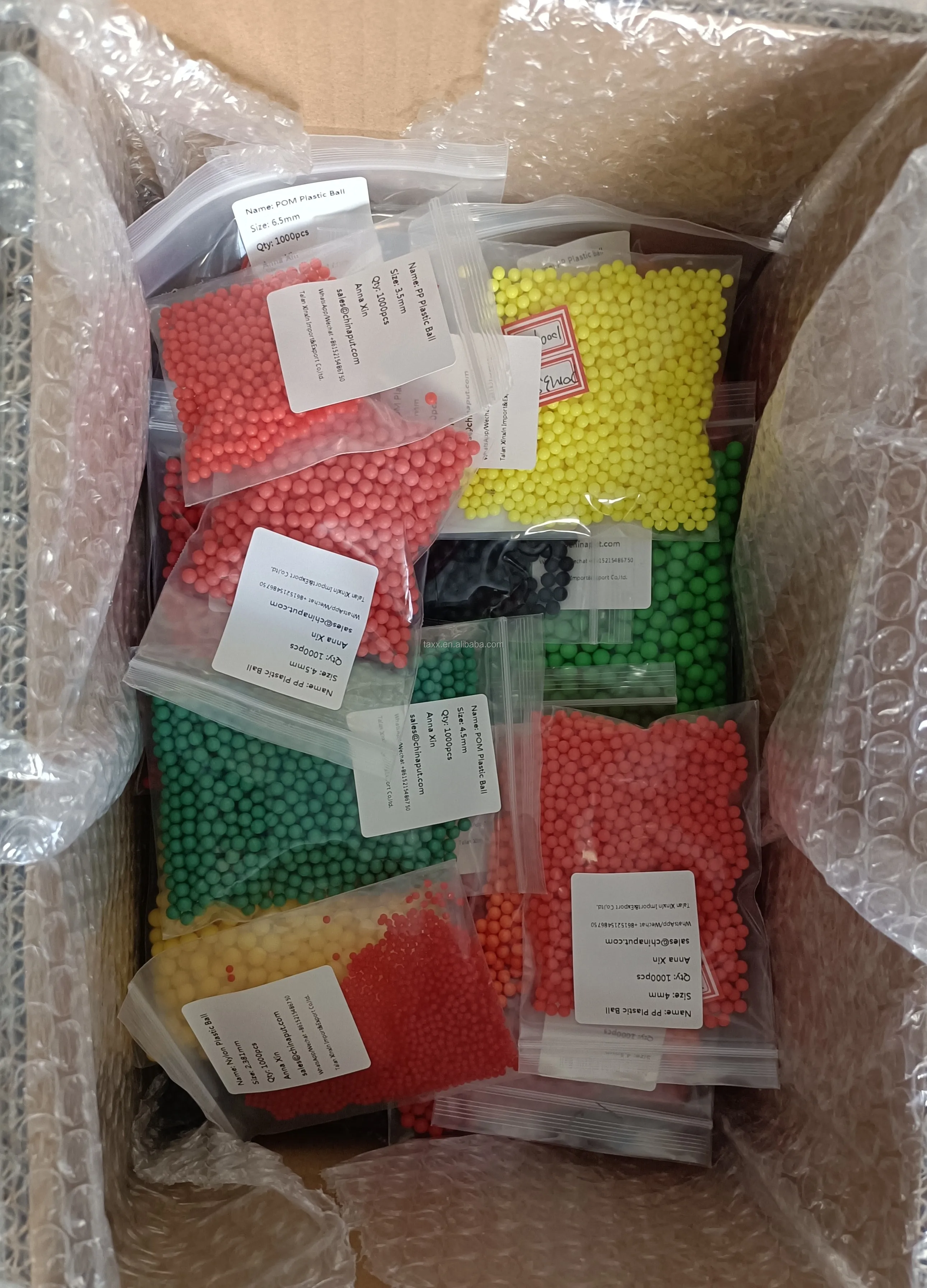 Bulk Ptfe Plastic Balls 0.6mm 200mm 7.2mm 7.3mm 7.4mm 7.5mm Solid