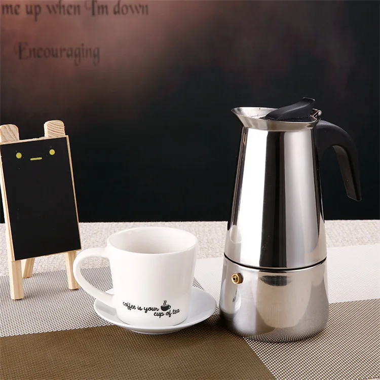 Commercial Spanish Coffee Maker Stainless Steel Coffee Makers 6Cups  Espresso Coffee Maker