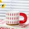 Red Raindrop Chubby Cup