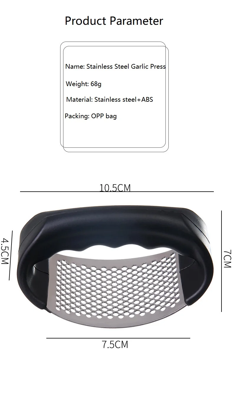 Kitchen Accessories Tools Stainless Steel Garlic Press Rocker Gadgets ...