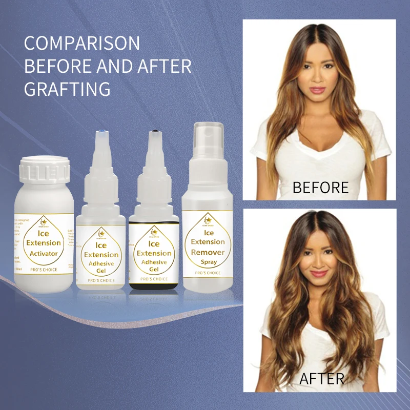 Star Speed Spanish Extension Ice Hair Extension Glue Activator Remover for Sale