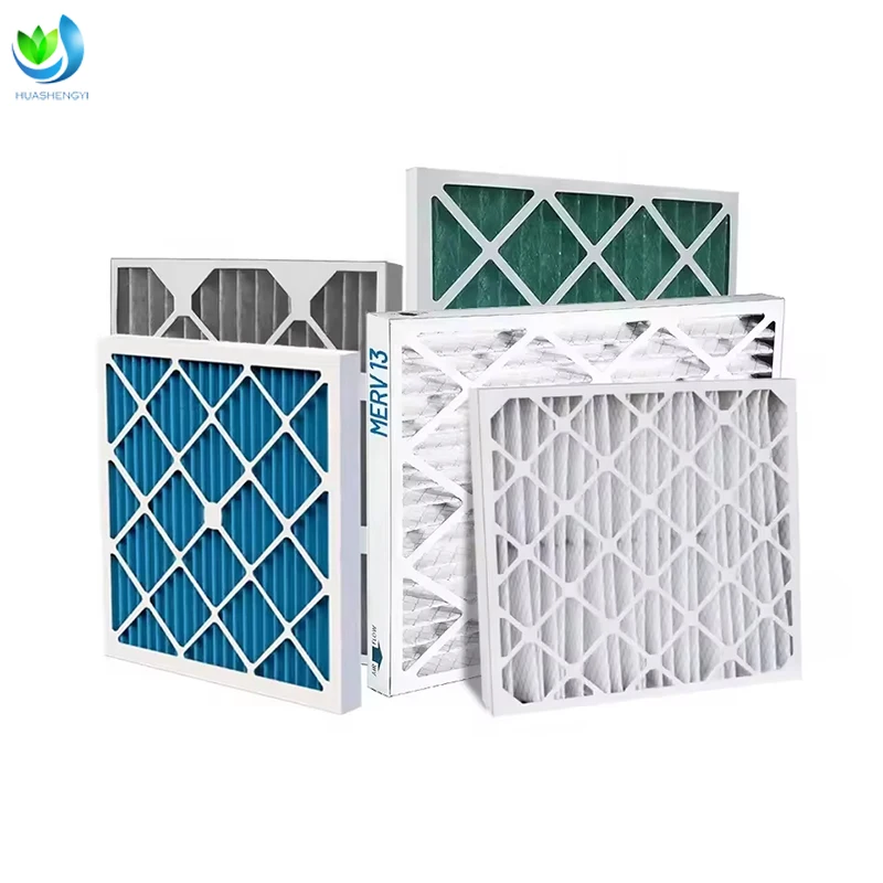High Quality MERV 11 AC Furnace HVAC Air Filter 20x20x1Inch Cardboard Frame Pleated With HEPA Construction