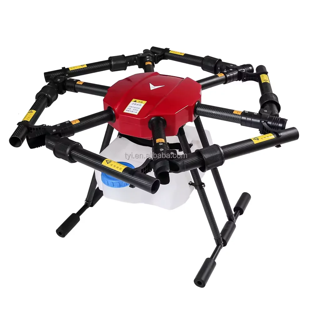 2024 hot sell TYI  carbon fiber drone frame  16L 6 axis  agri uav sprayer drone frame for agriculture drone