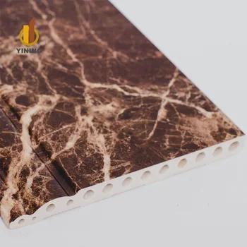 YINING High Quality Flooring Baseboard Pvc Luxury Skirting Board Marble Look Stone Plastic Skirting Board For Home Decoration