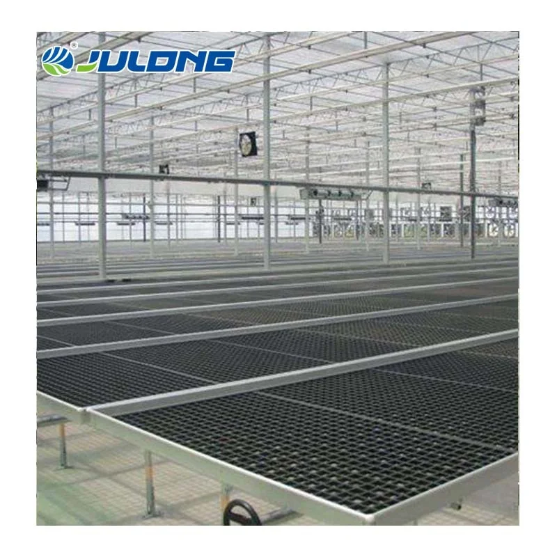 Sedbed Greenhouse Galvanized Mesh Steel Movable Rolling Bench For Seedling/Breeding