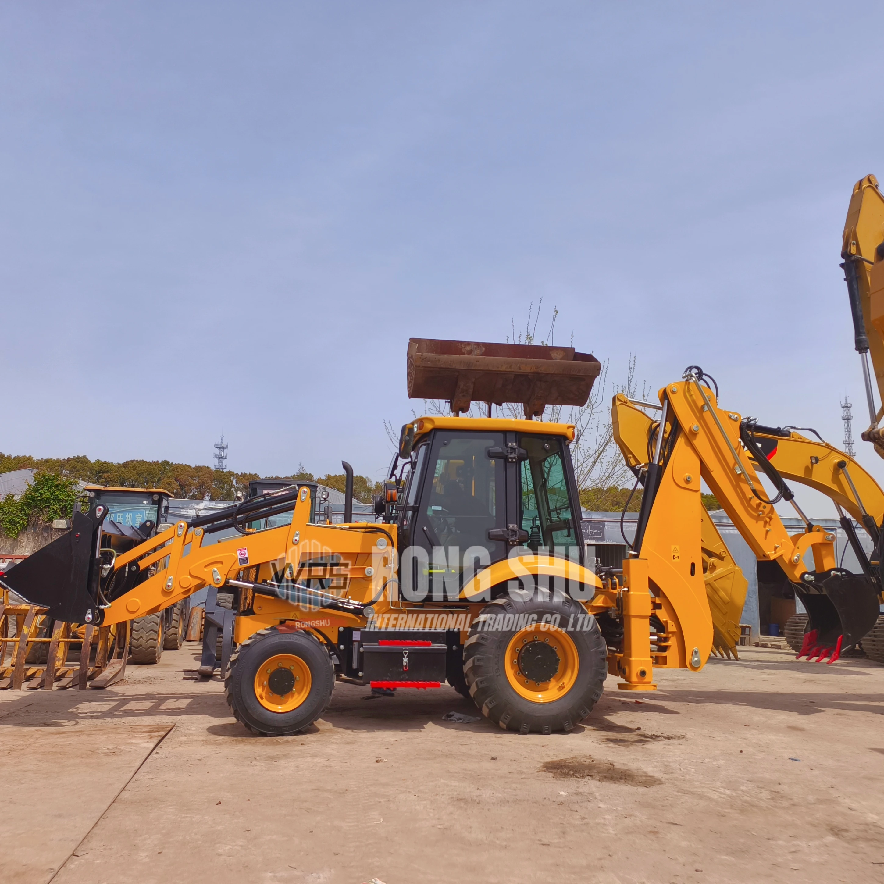 2025 New Product and with Factory Price New Rongshu Backhoe Loader for Sale in China.Imported JCB 3CX Original Engine