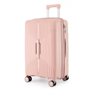 Wholesale Custom 20 24 28 Inch Luxury Cartoon Modern PP Trolley Luggage Set Light Weight Eco-Friendly Polyester Lining Fixed